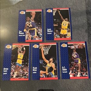 Los Angeles Lakers Vintage Basketball Trading Card Set